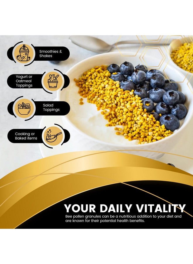 WELLNESS LABSRX Bee Pollen Granules Organic, 1 Lbs. - Bee Pollen for Women, Keto-Friendly Super Food Supplement Packed with Proteins, Vitamins & Minerals - Immune Support, Energy Boost, and Digestive Wellness - Image 4