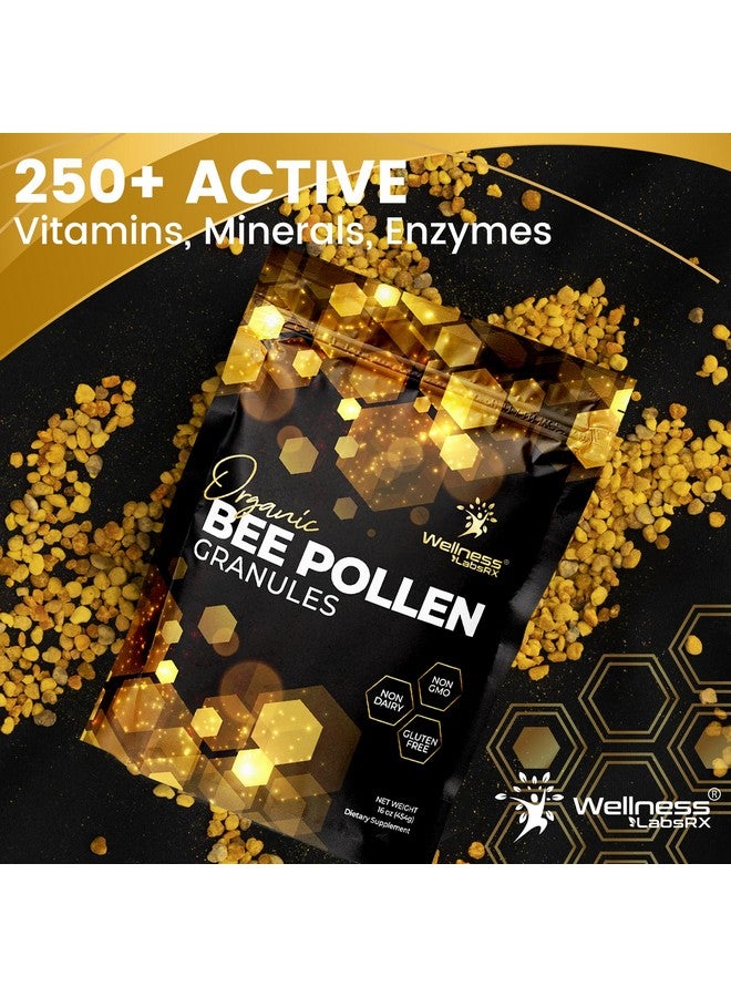 WELLNESS LABSRX Bee Pollen Granules Organic, 1 Lbs. - Bee Pollen for Women, Keto-Friendly Super Food Supplement Packed with Proteins, Vitamins & Minerals - Immune Support, Energy Boost, and Digestive Wellness - Image 5