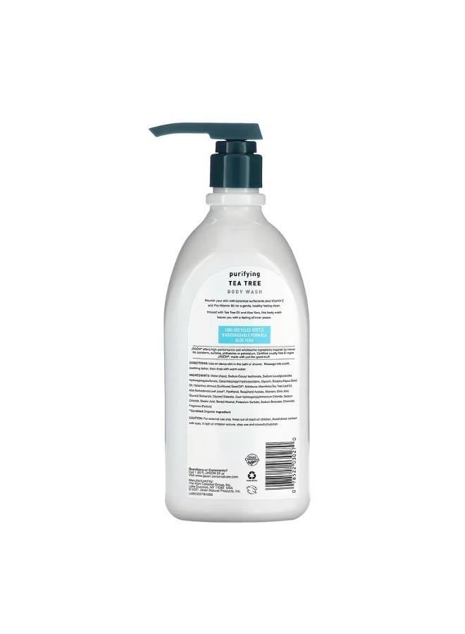 جيسون ناتشورال Body Wash Purifying Tea Tree 30 fl oz 887 ml  - Image 2