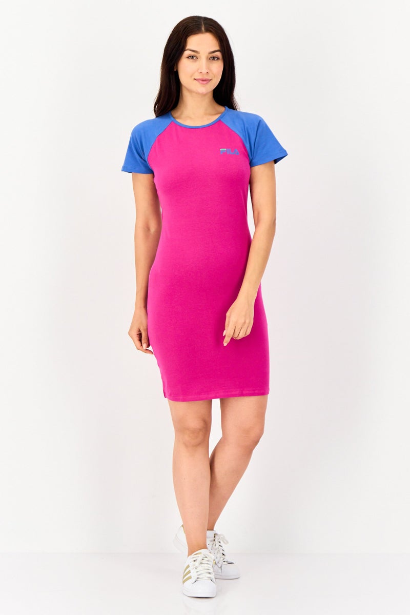 FILA Women Sportswear Fit Short Sleeve Outdoor Dress, Multicolor - Image 4