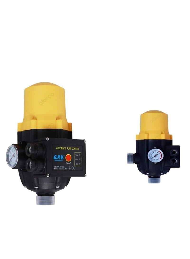 Reef ALBIRCO Automatic Water Pump Pressure Controller with Gauge, Yellow and Black – ITALY-G.P.V. PRESSURE KIT - Image 3