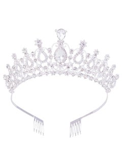 Crystal Tiaras And Crowns For Women Queen Silver Rhinestone Hair Jewelry Decor For Princess Ladies Flower Girls Bridal Bride Birthday Pageant Wedding Prom Halloween Costume Party With Combs - pzsku/ZAAA19553E38596A4C7B5Z/45/_/1718645907/bbebed47-899f-430a-b9ef-971f38068431