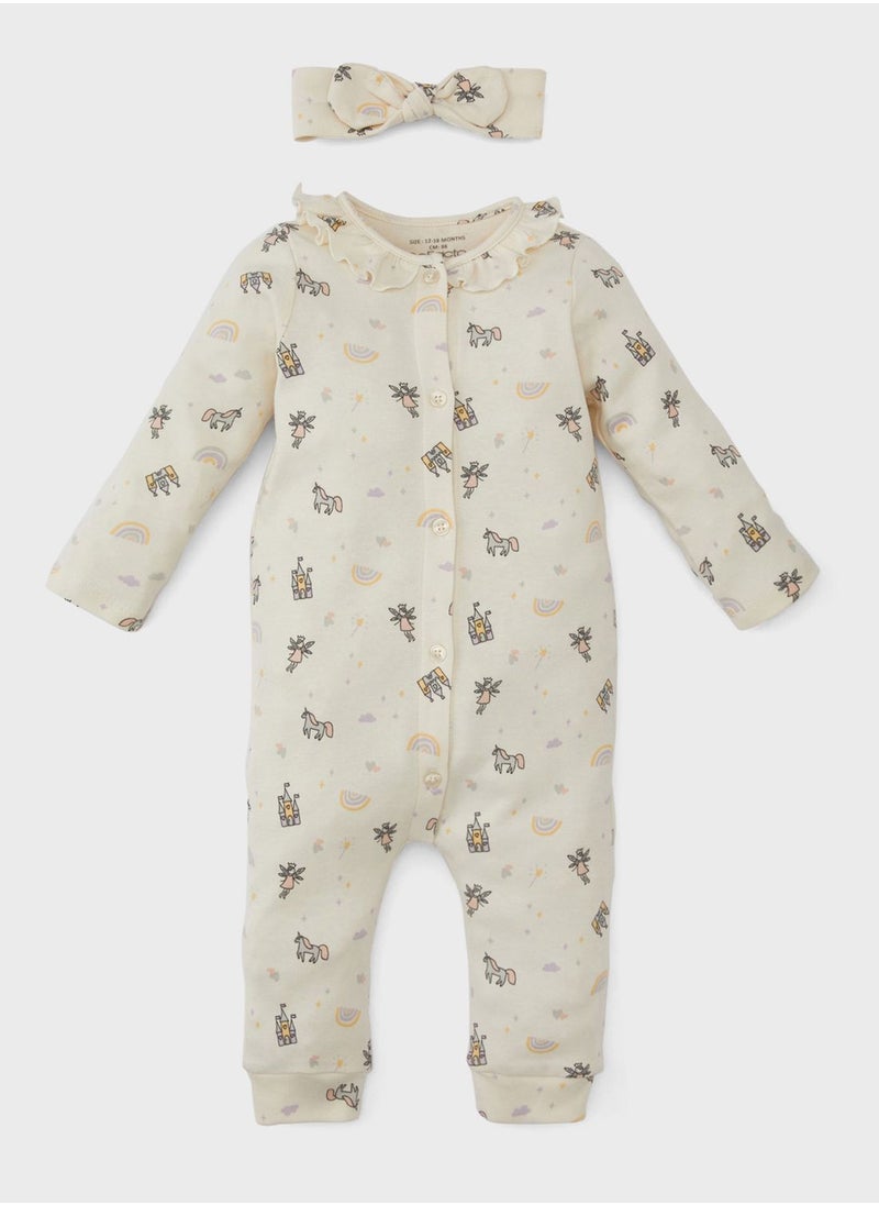 DeFacto Baby Girl 2-Pack Regular Fit Overalls  - Image 1