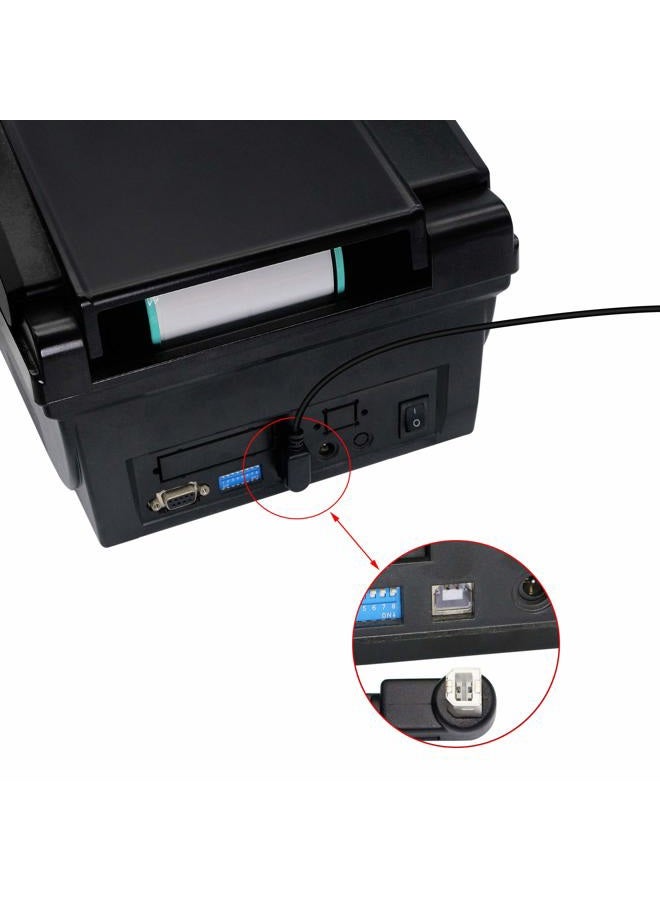 SinLoon USB 2.0 Type-B Printer Cable, (2-Pack) USB 2.0 B Female to Type-B Male (90 Degree Down) Printer Short Extension Cable for Printer, Scanner, Mobile HDD and More (Down 2) - Image 5