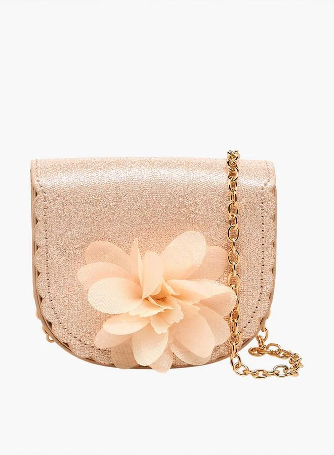 فلورا بيلا من شو إكسبرس حقيبة كروس بودي بزخارف زهور من فلورا بيلا بحزام سلسلة تشكيلة رمضان