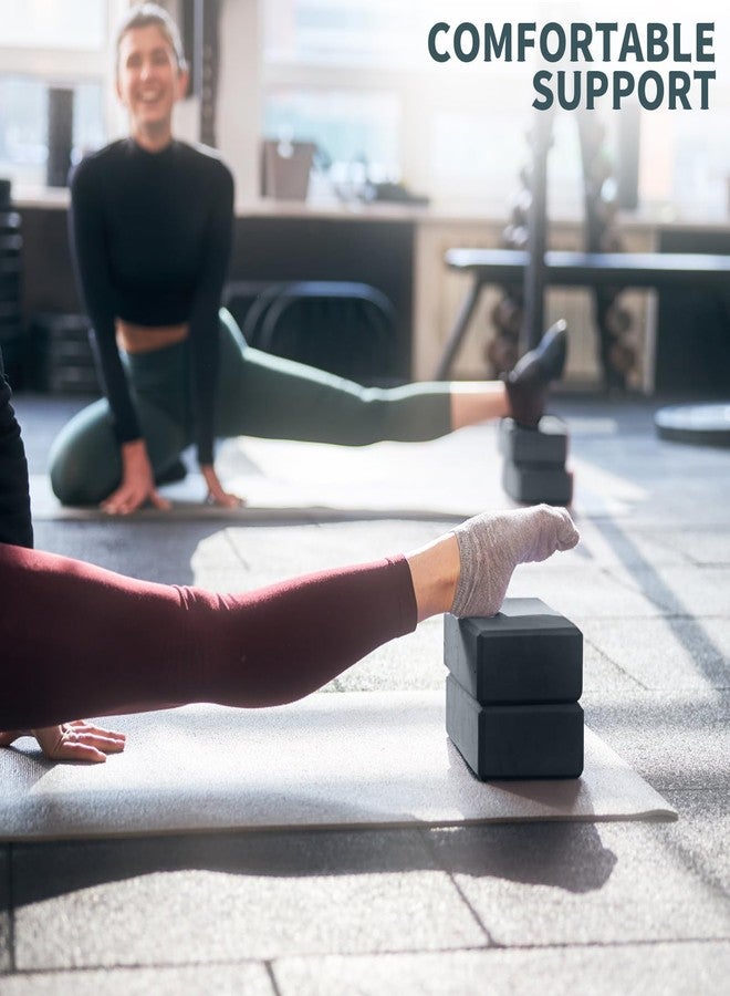 POUYRBA Yoga Blocks 2 Pcs, 9"x6"x3" Yoga Brick Foam Blocks EVA Foam Block Props Accessories for Pilates Stretching and Meditation (Grey, Large) - Image 5