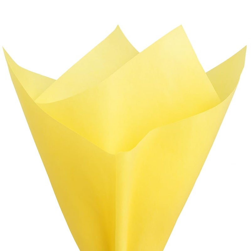 PMLAND Gift Wrapping Tissue Paper  Yellow Color  20 Inches x 26 Inches 60 Sheets