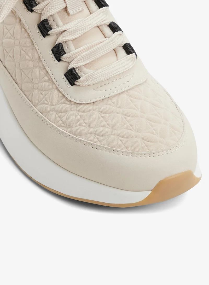ALDO  QUILTYN Textured Mid Top Sneakers for Women | Best Price UAE