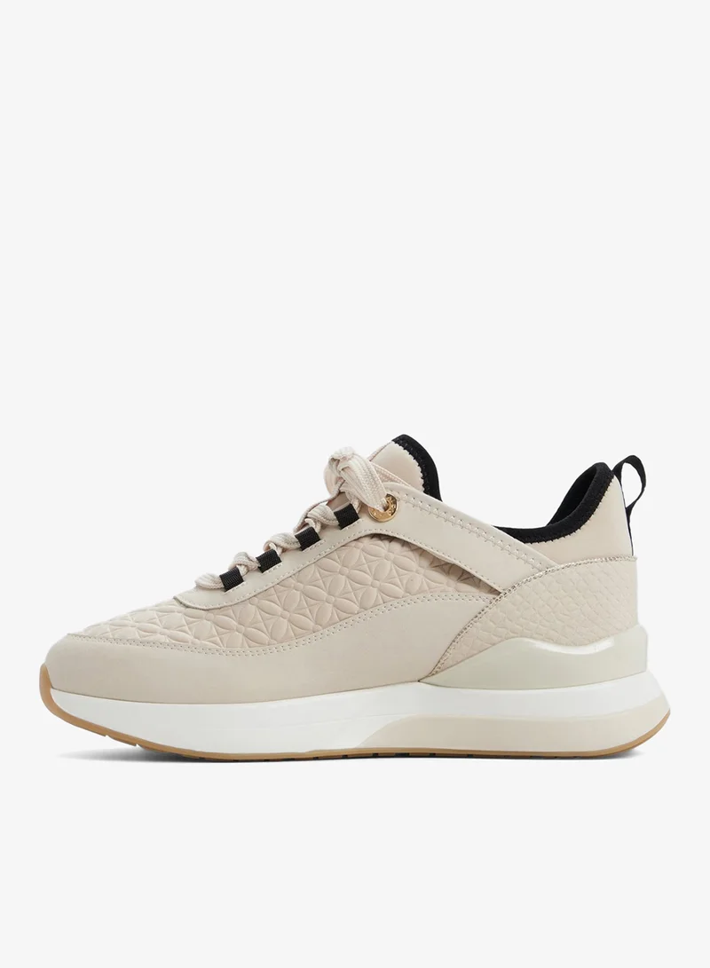 ALDO  QUILTYN Textured Mid Top Sneakers for Women | Best Price UAE