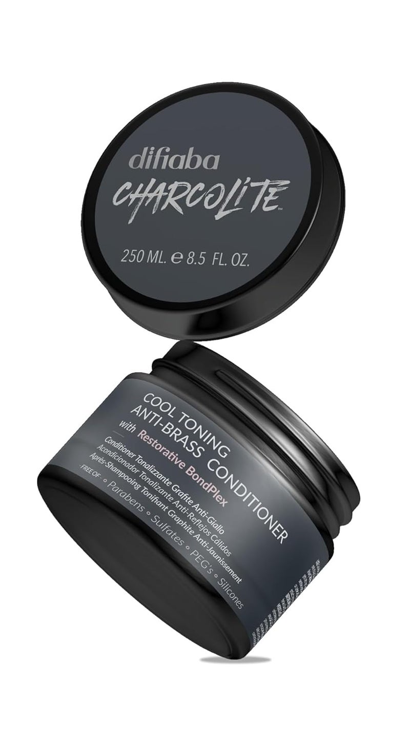 Charcolite Conditioner for Color Treated Hair  Blonde Conditioner  Charcoal Conditioner  BrassOff Conditioner  Cool Toning Conditioner wRestorative BondPlex 85 fl oz