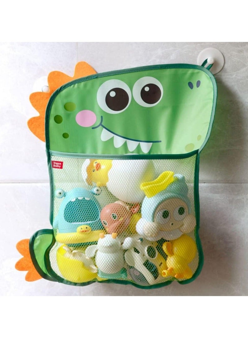 أوزيغالور حقيبة ألعاب شبكية سريعة الجفاف، حقيبة تنظيم حمام وشاطئ على شكل ديناصور للأطفال الصغار - Image 1