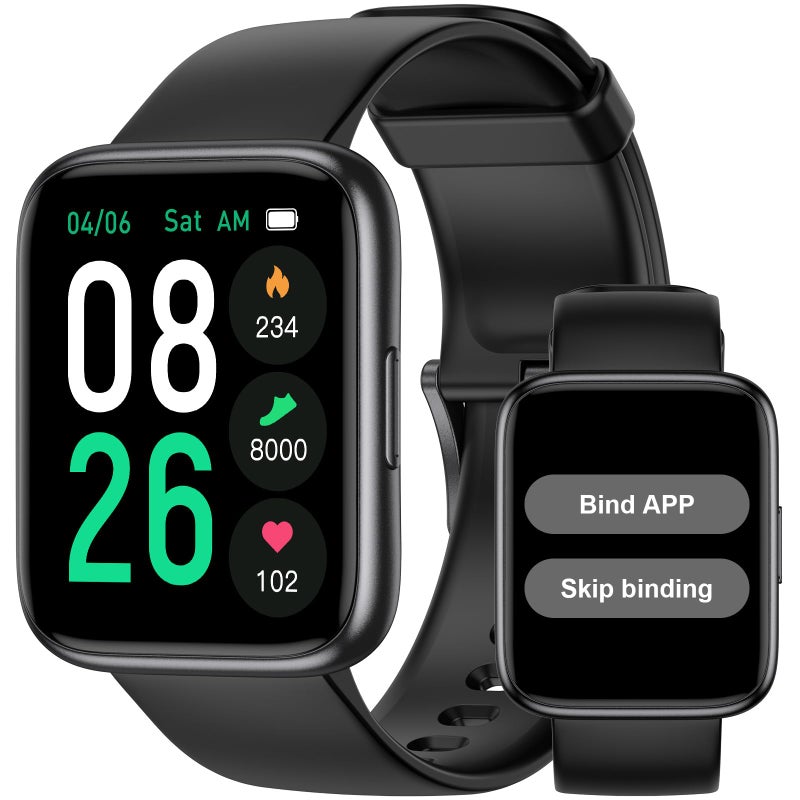 Pautios Pedometer Watch Senior Friendly No AppPhone Required Waterproof Fitness Tracker Watch with Step Counter CaloriesSleep Tracker for Walking Running for Men Women - Image 2