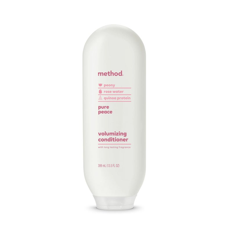 Method Volumizing Conditioner, Pure Peace with Rose, Peony, and Pink Sea Salt Scent Notes, Paraben and Sulfate Free, 13.5 oz (Pack of 1) - Image 1