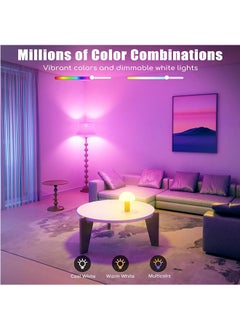CONOYAR CONOYAR Smart LED Bulb 800 Lumens, 9W Dimmable Light Bulb Work with Alexa and Google, E27 RGB Colors Changing Bulb With App Control and Voice Control for Indoor, 90+ CRI, WiFi & Bluetooth, 2 Pack  - Image 4