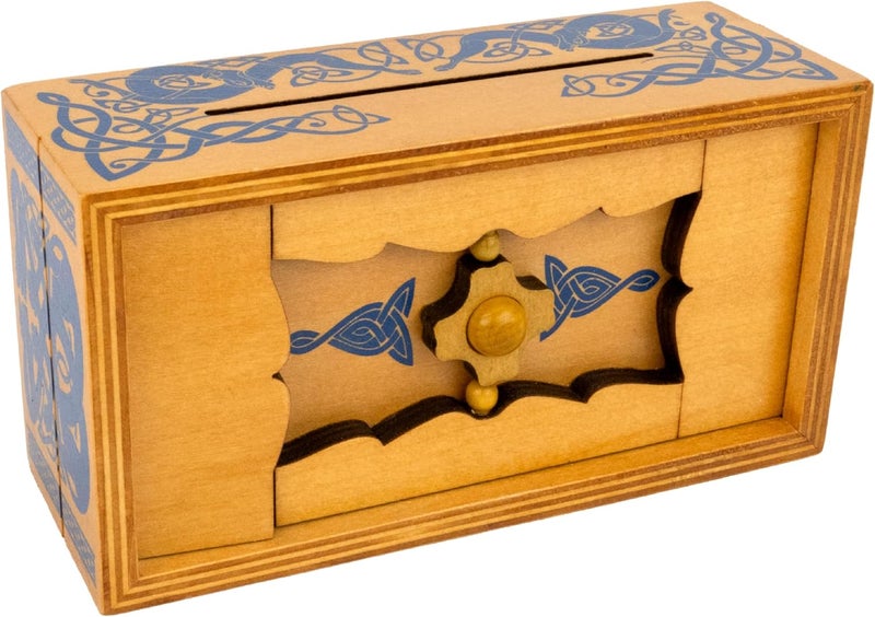 Project Genius Inc. Viking Sea Chest – Gift Box Puzzle, Brain Teaser Box That Holds Gift Cards, Money, Artfully Crafted Wooden Puzzle, Secret Box, Gift Box, Puzzle Box - Image 2