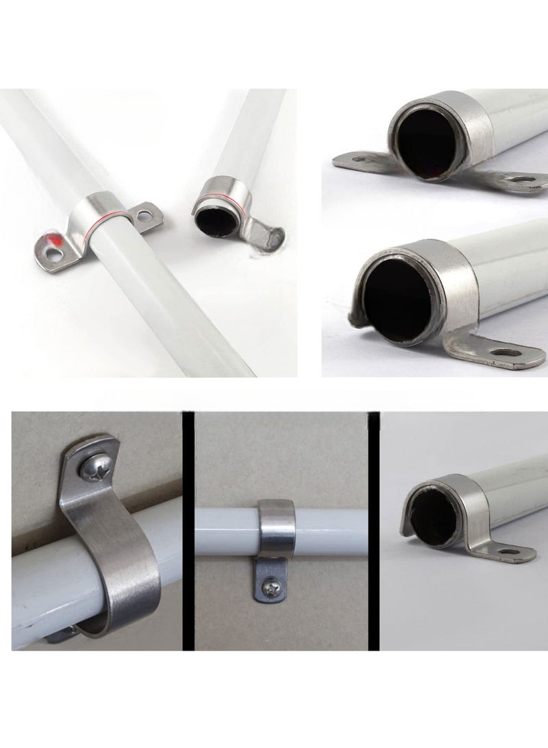 ABBASALI Galvanized (GI) U Clamps Fastener Hanger Pipe Clamps Clip with Screw and Fischer, for Conduit Pipe Fixing Bracket and Support Water Pipe and Gas Pipe 10 Pcs (3/4 inch) - Image 5
