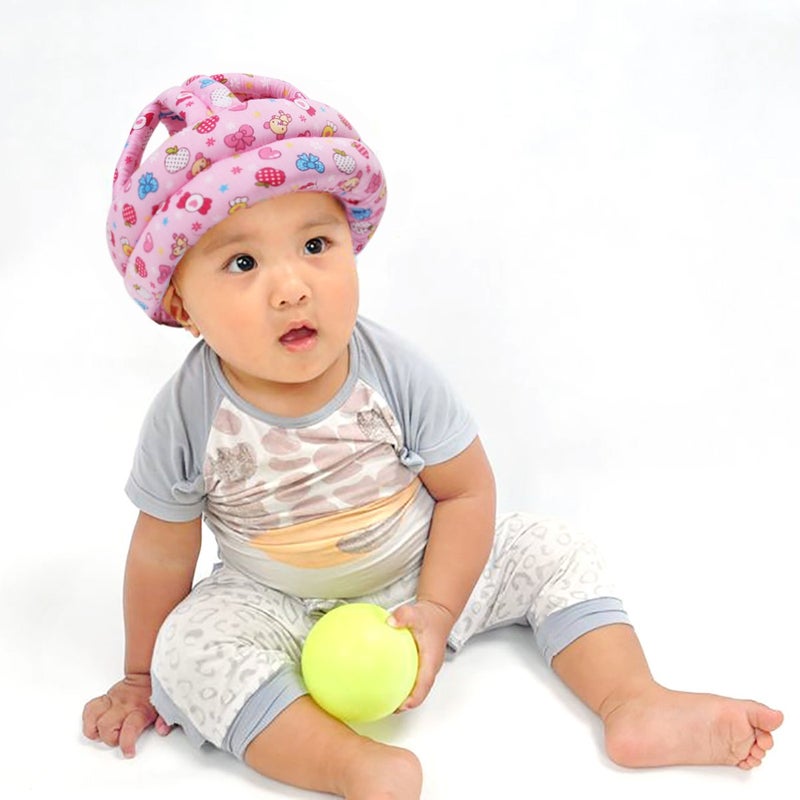 FLYPARTY Adjustable Infant Baby Toddler Protective Hat Helmet Safety Cap (Red Sweets) - Image 2