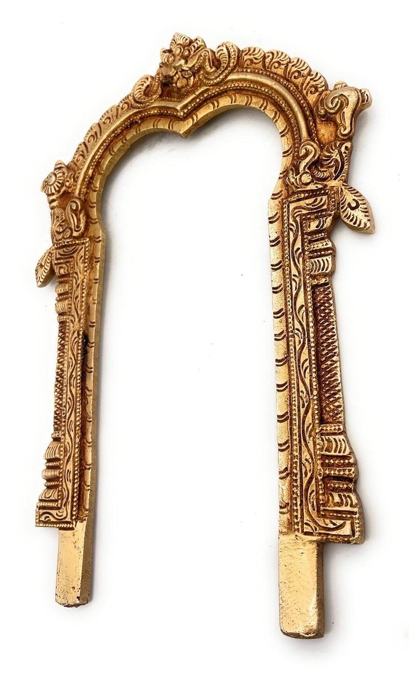 Bhunes Brass Balaji Prabhavali Frame Arch Wall Hanging Prabhawal for Temple Home Decor Prabhawali for Diety PrabhavalGold 105 Inch 1 Piece - Image 3
