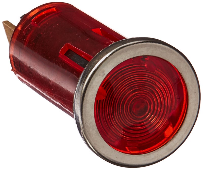 WirthCo 20543 Battery Doctor 12 Volt Red Indicator Light with Chrome Bezel 12 Inch Round