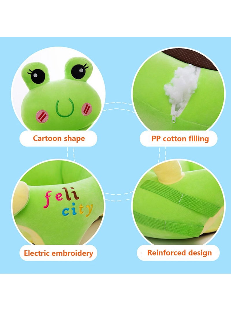 MIXDE Baby Learning Seat Sofa,Baby Learn Sitting Feeding Chair Infant Floor Seat Support Seat Pillow Protector Plush Cushion Infant Sitting Chair Baby Support Seat Bed Sofa with Plush Toys - Image 3