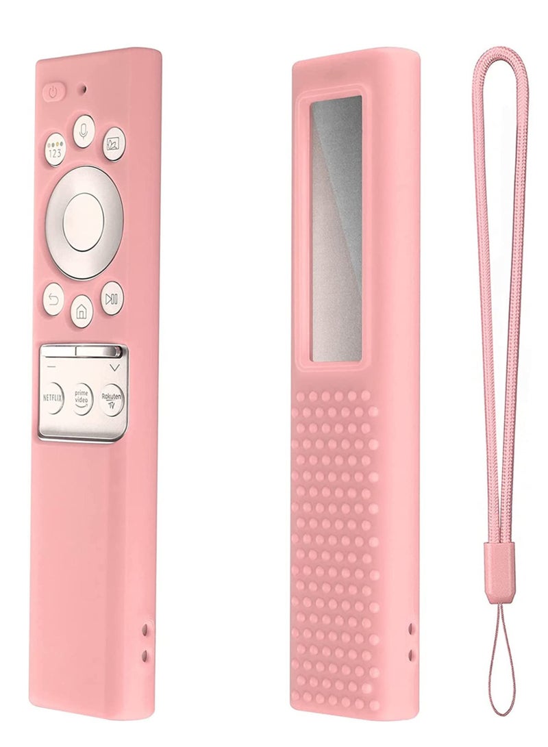 SYOSI Protective Silicone Case for Samsung Smart TV Remote Control BN59 Series, Anti Slip Shock Proof Cover Light Weight Kids-Friendly (Pink)  - Image 1