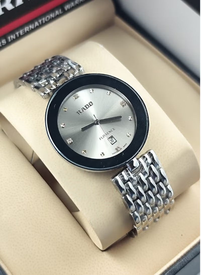 Rado men's watch, smooth strap, battery operated, new edition