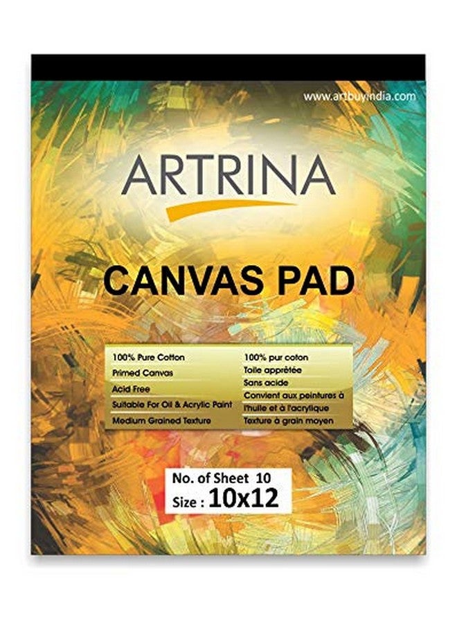 Eascan Art Artrina Cotton Canvas Painting Pad (White, 10 X 12 Inches) - Image 1
