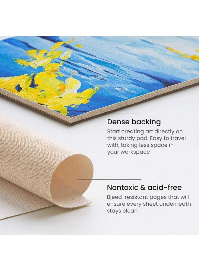 Eascan Art Artrina Cotton Canvas Painting Pad (White, 10 X 12 Inches) - Image 5