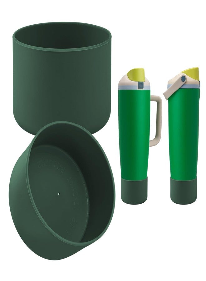 BKBY 2PCS Silicone Boot Compatible with Owala 30oz & 40oz FreeSip Sway Bottles & Tumblers, Protective Anti-Slip Bottom Cover Sleeve for Freesip Sway Tumbler (Putting Green) - Image 1