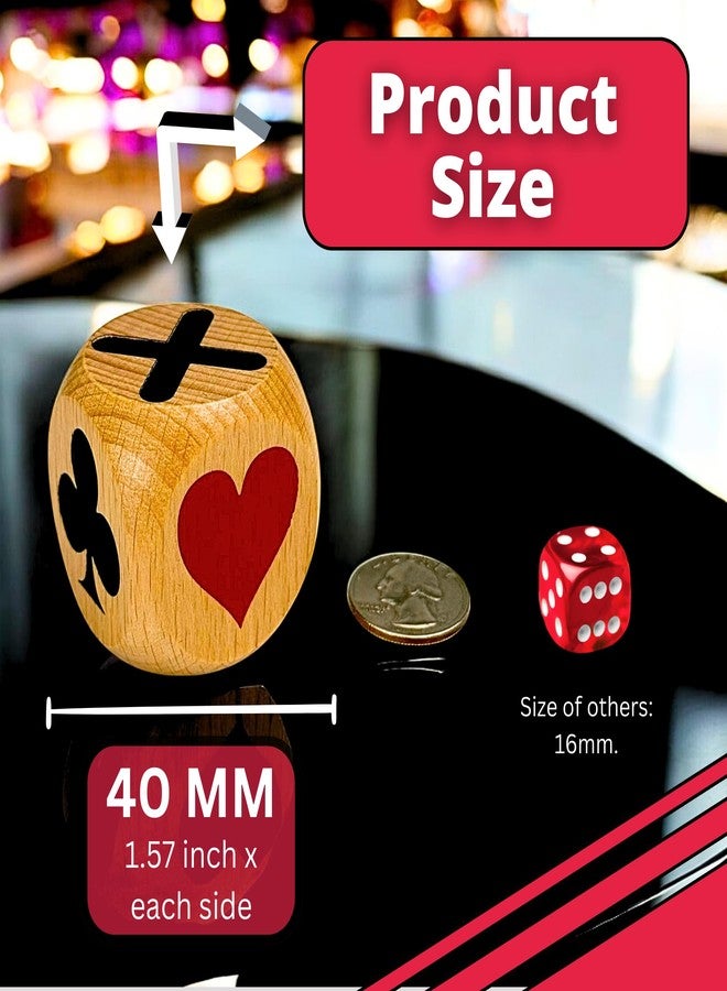 Luck Lab Wood Trump Marker/Indicator (Set of Two) - for use with Euchre, Pinochle, Bridge and More - Comes with Black Velvet Storage Bag. - Image 5