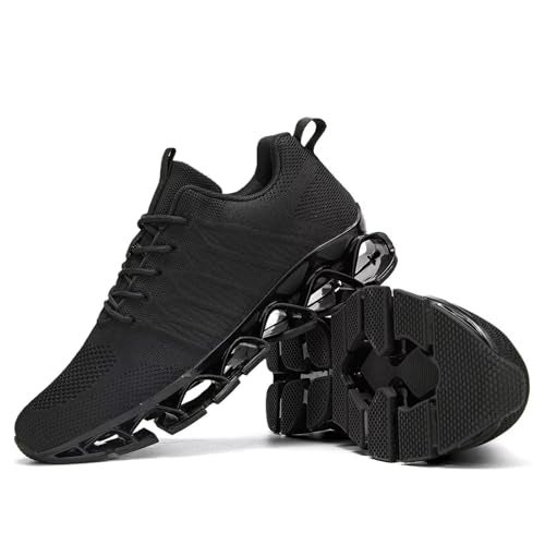 Kvovzo Mens Walking Shoes Lace up Blade Running Tennis Casual Fashion Sneakers Comfortable Non Slip Work Sport Athletic Trainers - Image 4