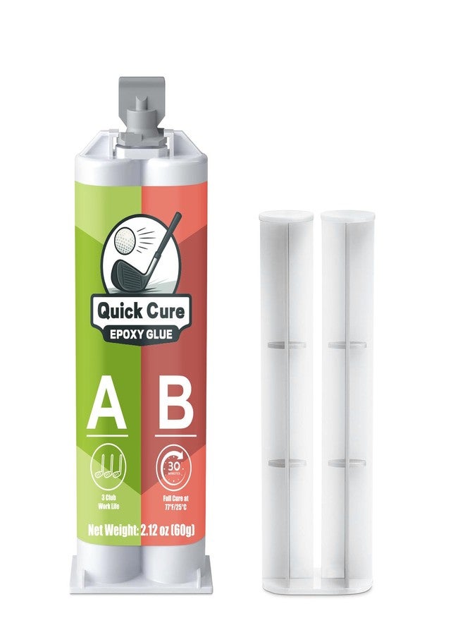 EIGTWEN 5min Golf Club Epoxy, 60ml Extra Strength Golf Shaft Epoxy, Applicable to All Clubheads, Drivers, Putters, and Irons, Compatible with Graphite and Steel Shafts (Fast Cure) - Image 1