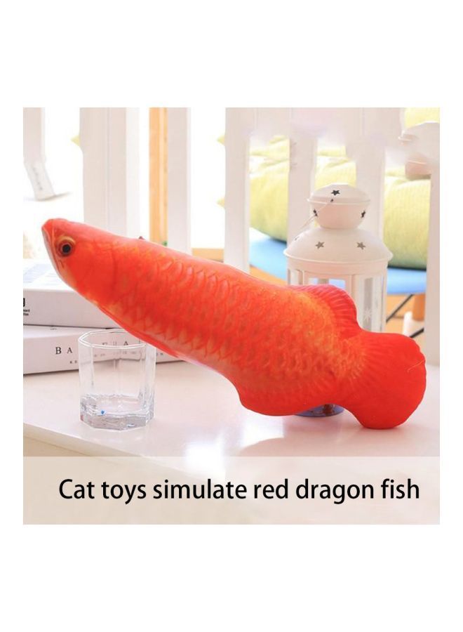 NIBEMINENT Plush Fish Toy Red Arowana - Image 2