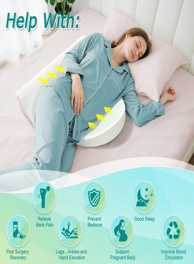 KAAMOS Bedsore Turning Wedge Pillow for Bed Sores Positioning Wedges Medical Pillows for Side Sleeping Pressure Ulcer Cushion Incline Foam Wedge for After Surgery Bedridden Elderly (23.6" Long) - Image 4