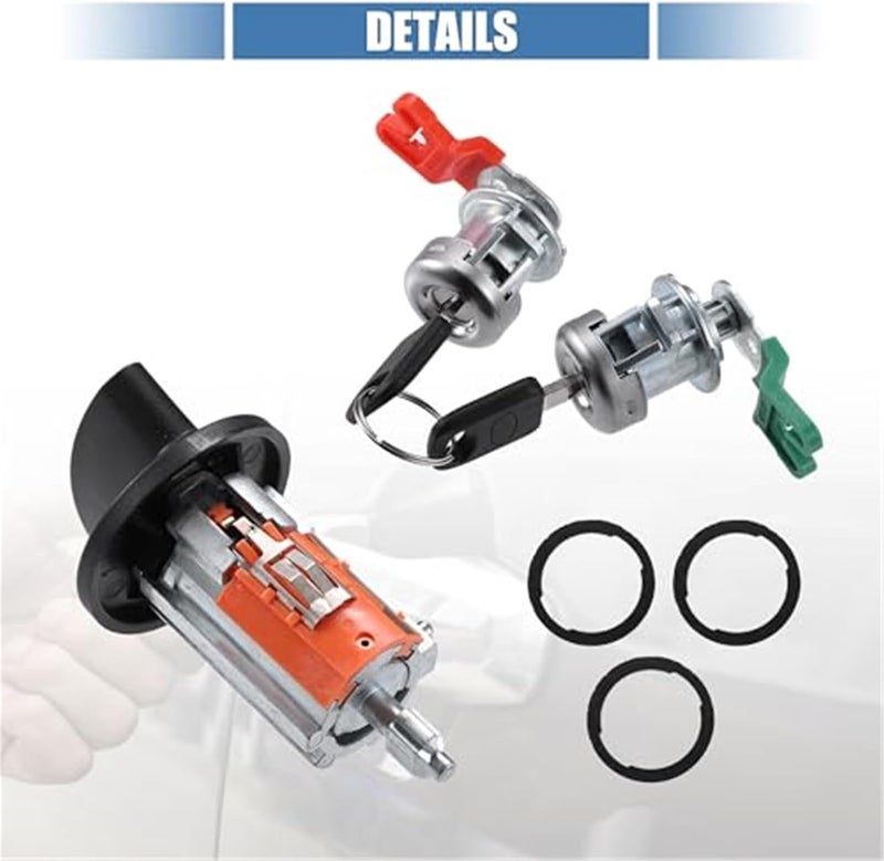 DEMULAX Door Lock Cylinder Tumbler Set for Ford F-150 - Image 3