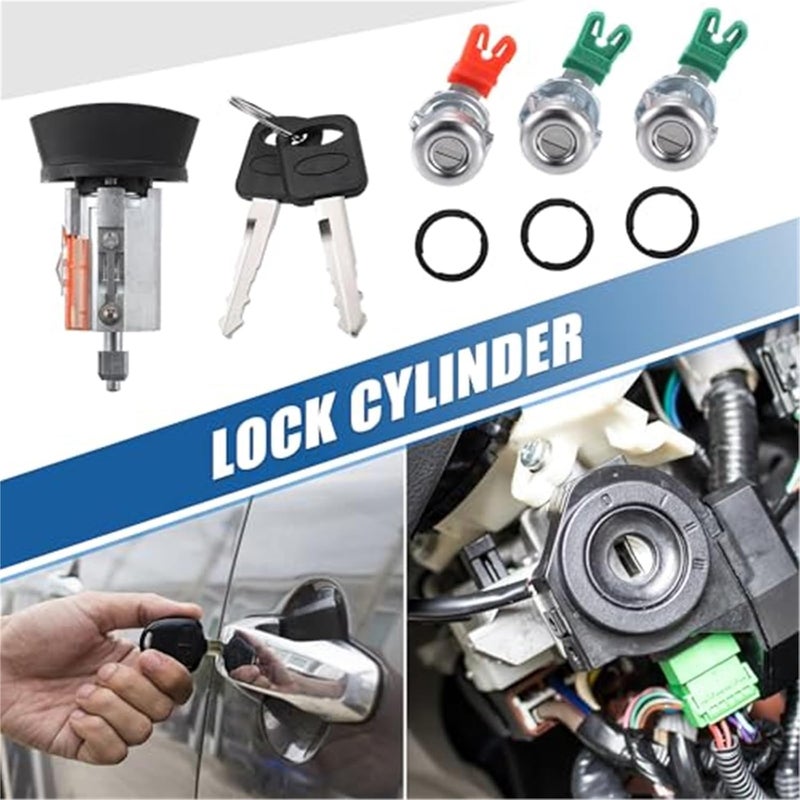 DEMULAX Door Lock Cylinder Tumbler Set for Ford F-150 - Image 2