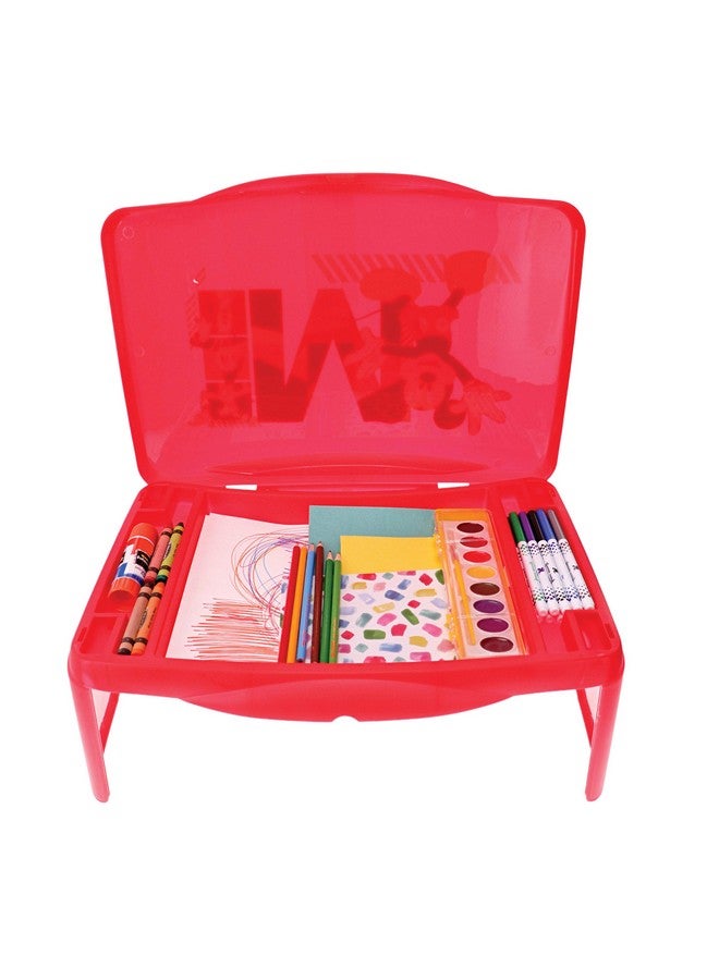 ginsey Disney'S Mickey Mouse Goofy Donald And Pluto Foldable Storage Activity Tray For Coloring Homework Crafts And More - Image 3