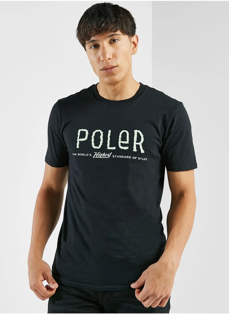 poler Furry Font T-Shirt