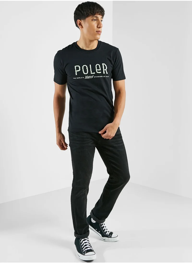 poler Furry Font T-Shirt