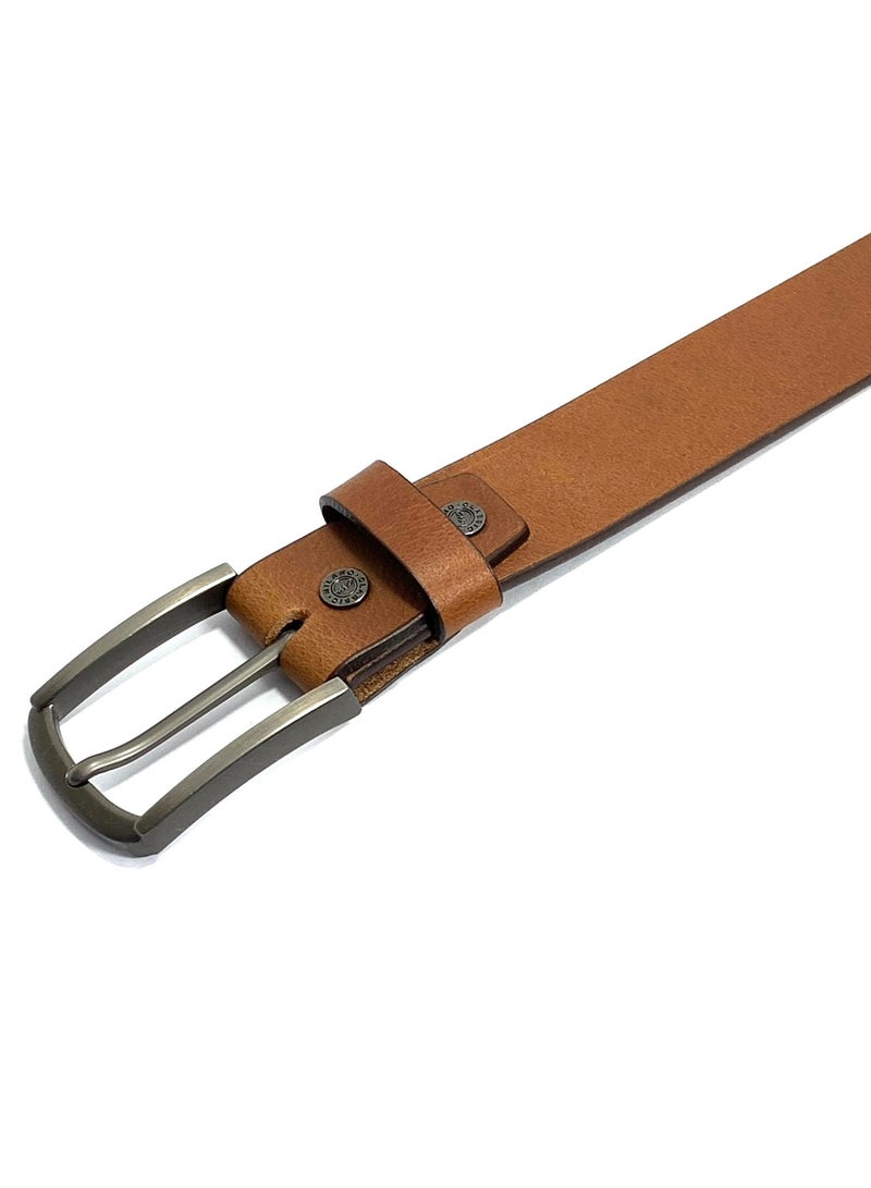 CLASSIC MILANO® Genuine Leather Belt Men in an elegant GIFT BOX; Classic Jean Belt; Belts for men Mens belt Leather; Pin Buckle 35MM - Image 3