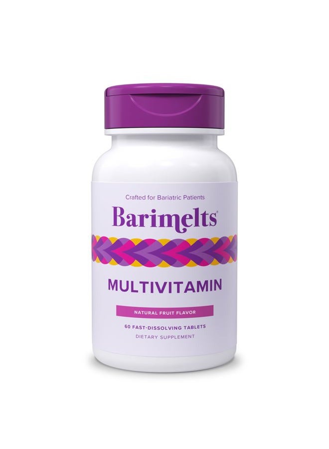 BariMelts Multivitamin - 60 Fast-Dissolving Tablets (1-Month Supply) - Sugar-Free Bariatric Multivitamin for Women, Natural Fruit Flavor​ - Image 1