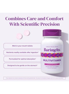 BariMelts Multivitamin - 60 Fast-Dissolving Tablets (1-Month Supply) - Sugar-Free Bariatric Multivitamin for Women, Natural Fruit Flavor​  - Image 4