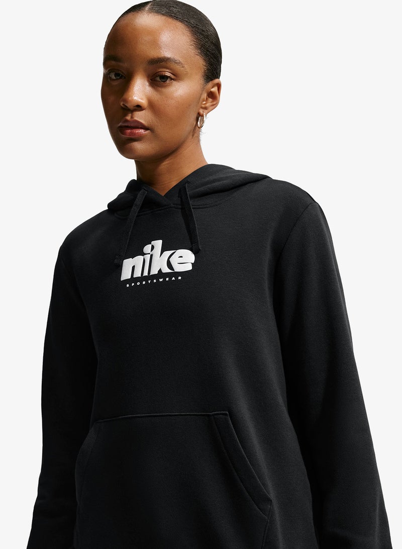 Nike Club Fleece Standard Graphic Pullover Hoodie - Image 3