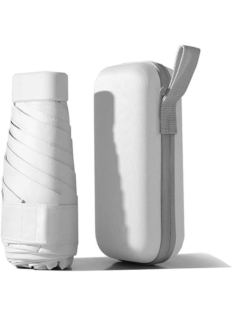 CMGTYYD. مظلة صغيرة للحقيبة، حماية من الأشعة فوق البنفسجية UPF 50+ - مظلة صغيرة خفيفة الوزن للسفر للمطر والشمس - مظلة قابلة للطي 5 مرات للنساء والأطفال، ألوان متعددة - Image 1