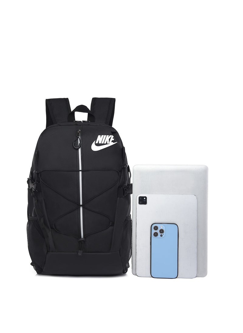 Jordans 【School season】Classic logo backpack Large capacity schoolbag Drawstring schoolbag Functional sports style schoolbag Back to school schoolbag Boys sports schoolbag  - Image 3