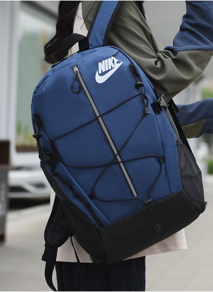 Jordans 【School season】Classic logo backpack Large capacity schoolbag Drawstring schoolbag Functional sports style schoolbag Back to school schoolbag Boys sports schoolbag  - Image 5