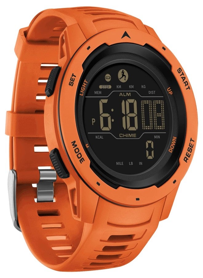 findtime Men's Digital Watch Waterproof Pedometer Watches Sport Watch Step Counter Calorie Military Watch with Stopwatch Alarm LED Backlight Countdown - Image 1