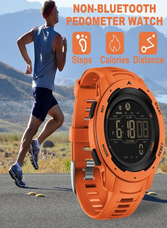 findtime Men's Digital Watch Waterproof Pedometer Watches Sport Watch Step Counter Calorie Military Watch with Stopwatch Alarm LED Backlight Countdown - Image 2