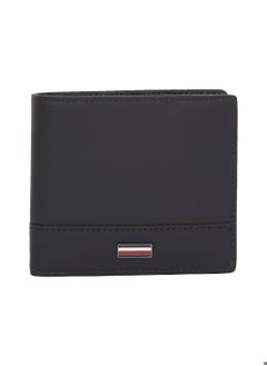 TOMMY HILFIGER Men's Corporate Bifold Wallet - Leather, Black  - Image 1