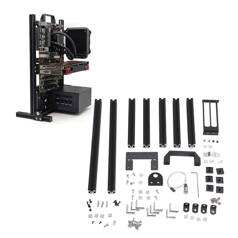 DIY Computer Motherboard Case Rack Heat Dissipation Vertical Open Aluminum Frame Chassis Rack DIY Open Chassis Frame - Image 5